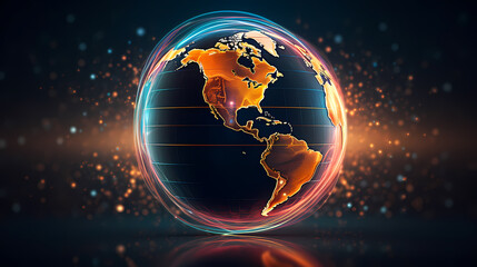 Wall Mural - Technology abstract graphic poster web page PPT background, technology background
