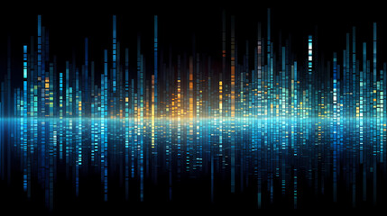 Wall Mural - Technology abstract graphic poster web page PPT background, technology background