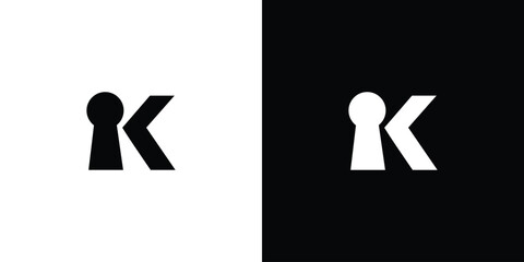 The initial K key logo design is simple and unique