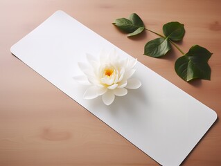 Wall Mural - Tranquil Yoga Mat Mockup for Wellness and Fitness - AI Generated