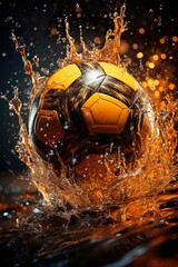 Wall Mural - ball in fire