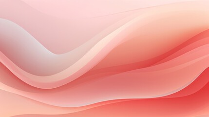 Wall Mural - abstract waves: a modern gradient wallpaper illustration with soft pink curves and bright light.