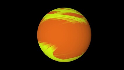 Wall Mural - The abstract planet is moving in space. A planet in an open universe.
