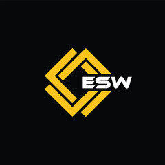  ESW letter design for logo and icon.ESW typography for technology, business and real estate brand.ESW monogram logo.