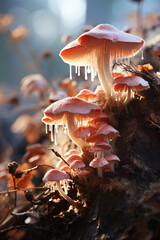 Poster - Mushroom - Earthy tones in a soft, abstract, cap-like form.