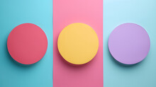 Analogous Colors - Balance And Harmony Shapeless Flat Colorful Cyan Blue Yellow Red Green Pink Orange Background Wallpaper