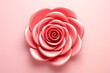 Close-up, 3d mockup of beautiful rose background