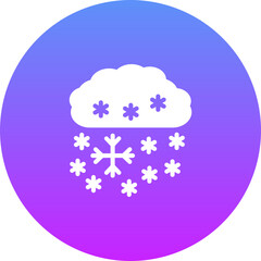 Wall Mural - Heavy Snow Icon