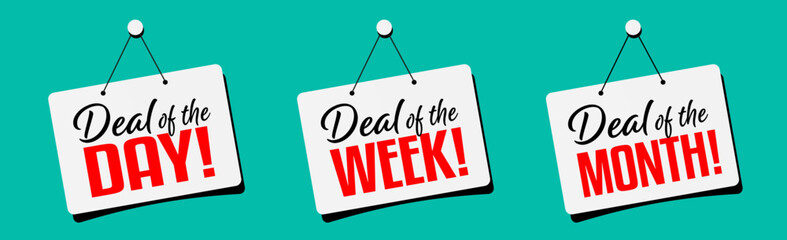 Wall Mural - Deal of the day, of the week, of the month