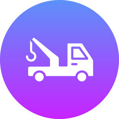 Canvas Print - Tow Truck Icon