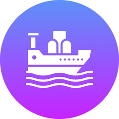 Poster - Oil Ship Icon