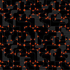 Leinwandbilder - Abstract seamless geometric pattern. Geometric vector image.