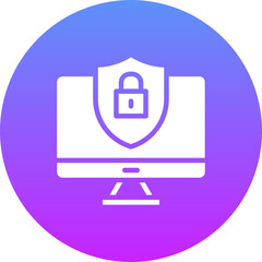 Poster - Computer Security Icon