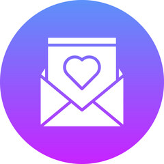 Canvas Print - Love Letter Icon