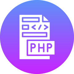 Canvas Print - PHP File Icon