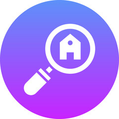 Wall Mural - Search House Icon