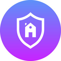 Canvas Print - House Security Icon