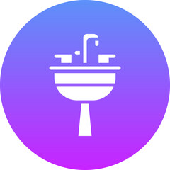 Canvas Print - Sink Icon