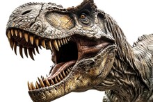 A Detailed Close-up Of A Dinosaur With Its Mouth Wide Open. This Image Can Be Used To Depict The Ferocity And Power Of Prehistoric Creatures