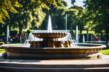 Poster - fountain in the park, Fountain in public park