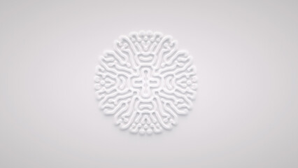 Wall Mural - reaction diffusion organic growing pattern. cell division.