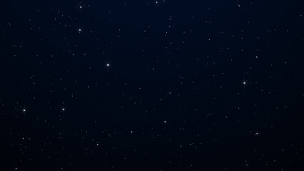 night starry skies with twinkling or blinking stars background. space backdrop
