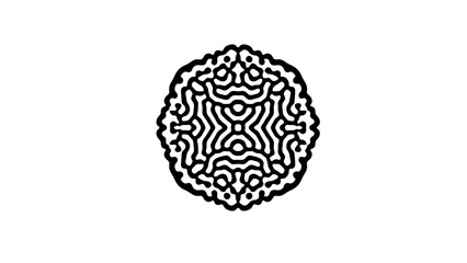 Wall Mural - reaction diffusion organic pattern. cell division.