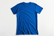 Front/Back View of Basic Royal Blue T-Shirt, No Print, E-Commerce Photography, White Background