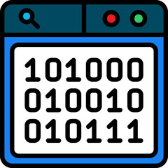 binary code icon