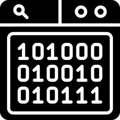 binary code icon