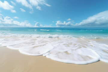 Ocean beach summer shore waves water island sea tropical sand nature