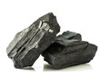 © oxie99 - Steinkohle stücke isoliert auf weißem Hintergrund,Freisteller