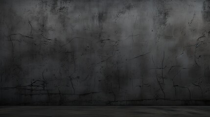 Fototapeta dark walls, slightly light black concrete cement texture for background