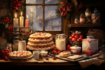 Poster - Christmas Baking Traditions - Generative AI