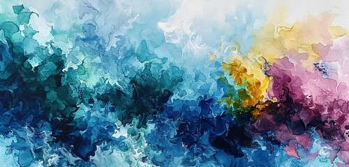 Wall Mural - abstract watercolor background