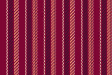 Veil Pattern Texture Vertical, Fantasy Fabric Seamless Vector. Periodic Lines Stripe Background Textile In Pink And Dark Colors.