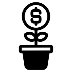 Wall Mural - profit growth icon