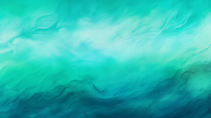 Wall Mural - Teal blue green gradient paint background with liquid fluid grunge texture