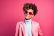 © Michael - Young kid fashion model on a single colored background.