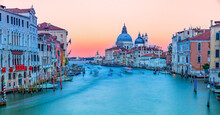 Venice At Sunset Over The Grand Canal, Italy