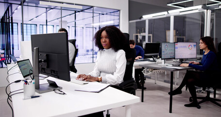 Fototapete - Consulting Financial Tax Accountant In Office