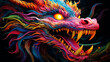 Chinese folklore Dragon suitable for Chinese New Year.Generative AI