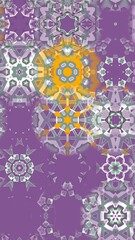 Wall Mural - Abstract kaleidoscope vertical loop background.	