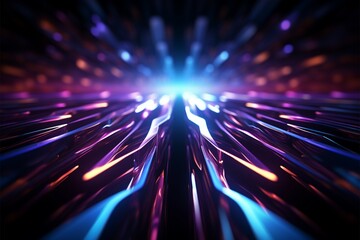 StockImage Abstract technology background adorned with mesmerizing glowing lines, simplicity
