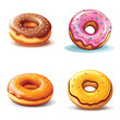 set of doughnut icons
