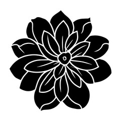 Hand drawn simple flower illustration