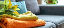 Cleaning Fabric With A Microfiber Cloth, Including Sofas, Using A Cleaning Service.