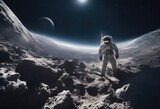 Fototapeta Kosmos - astronaut on the moon