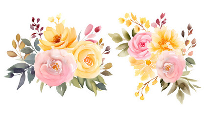  Floral frame with decorative flowers, decorative flower background pattern, floral border background