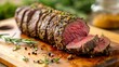 © MdBaki - Roasted beef tenderloin meat